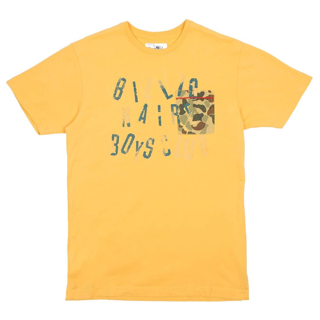 Billionaire Boys Club Men Camo Pocket Tee (yellow)