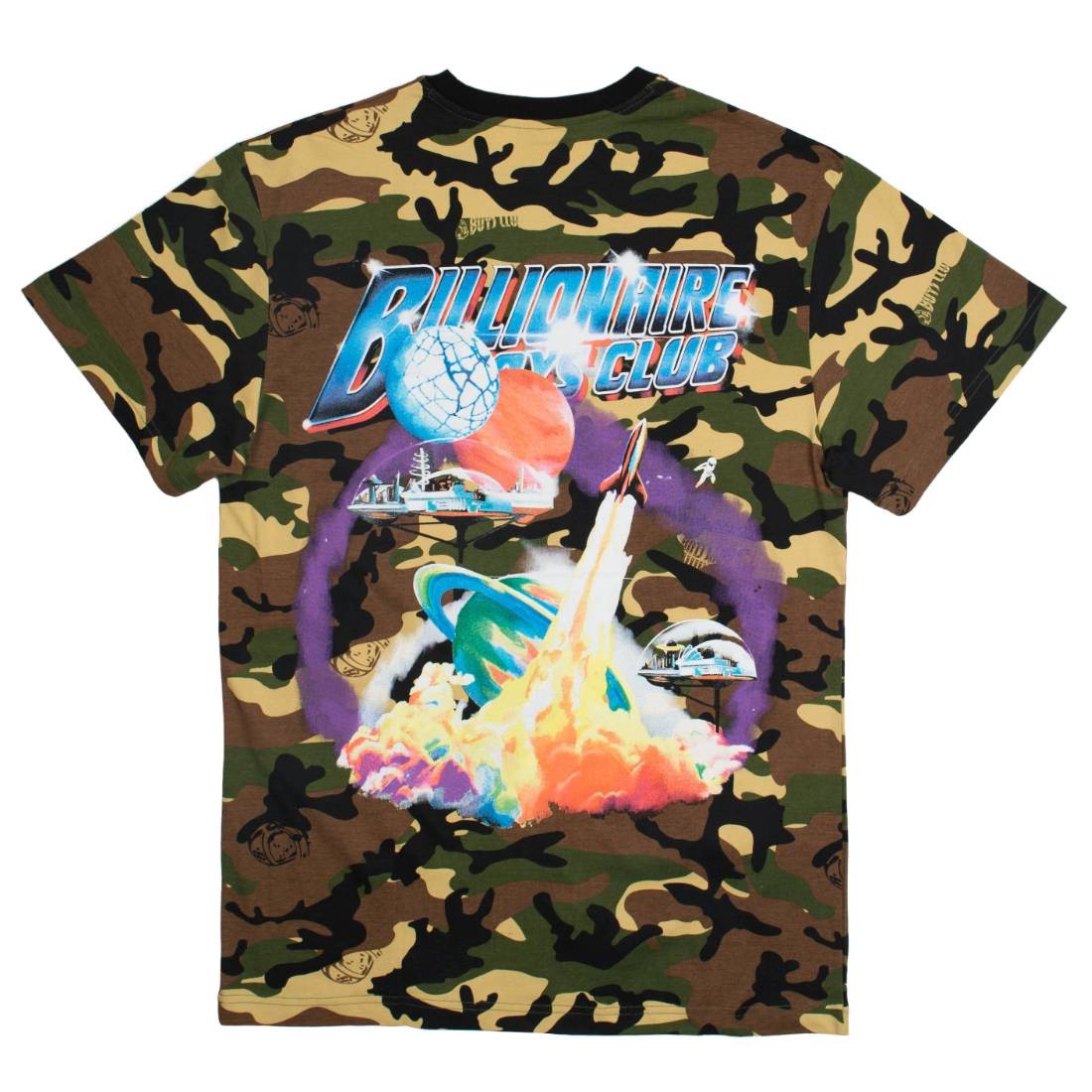 Billionaire Boys Club Men Whirlpool Knit Tee (brown / camo)