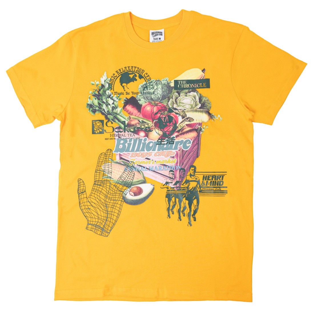 Billionaire Boys Club Men Farmers Market Tee (yellow)