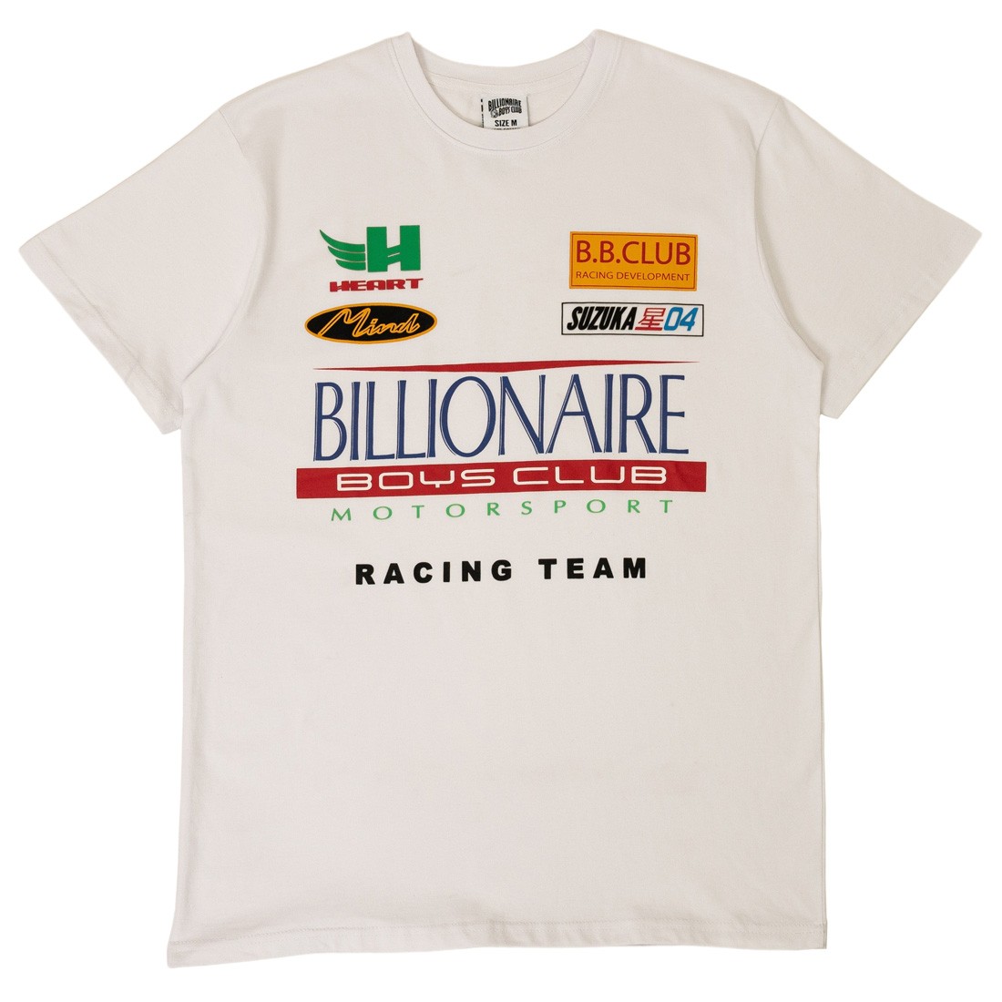 Billionaire Boys Club Men Racing Team Tee (white / bleach white)