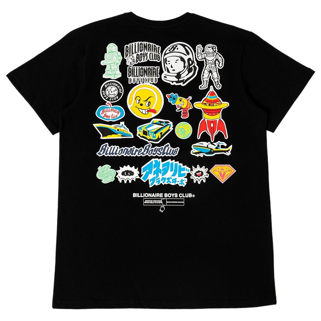 Billionaire Boys Club Stickered Tee (black)