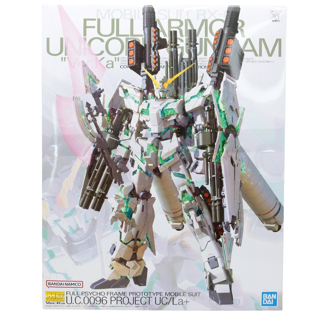 Bandai MG Gundam UC Full Armor Unicorn Gundam Plastic Model Kit (white)
