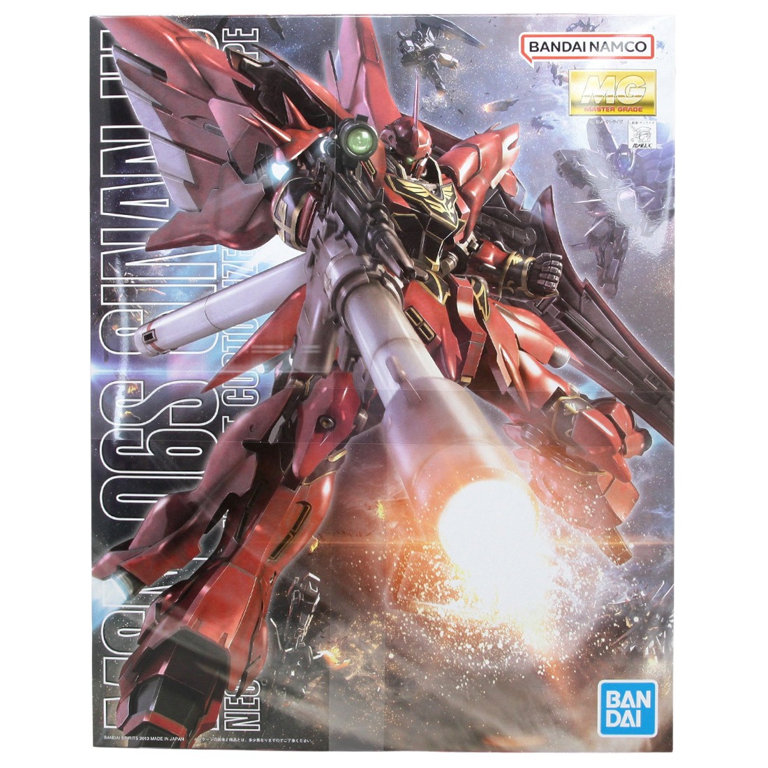 Bandai MG Gundam UC Sinanju Animation Color Plastic Model Kit (red)