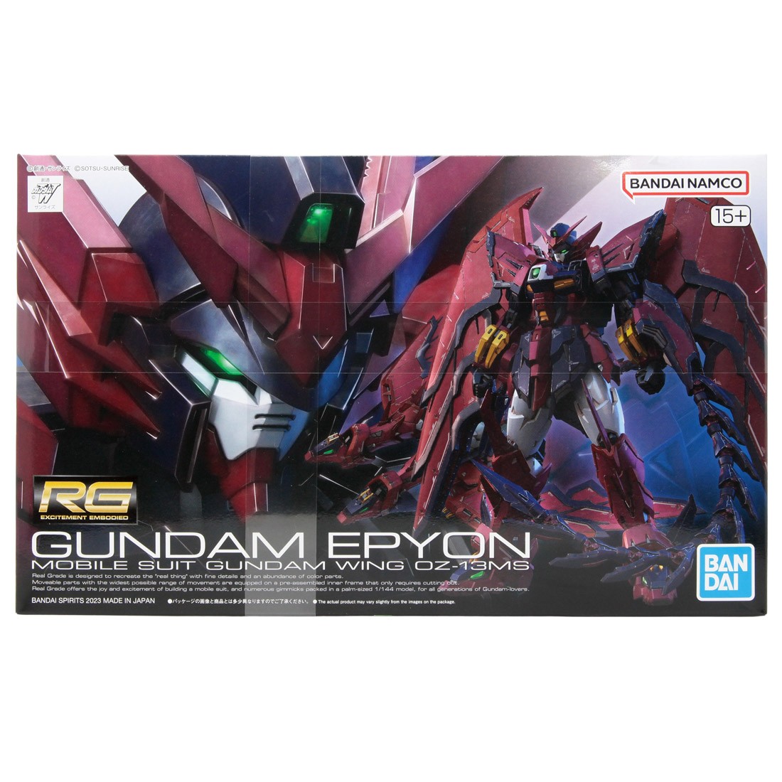 Bandai RG 1/144 Gundam Wing #038 Gundam Epyon Plastic Model Kit (red)