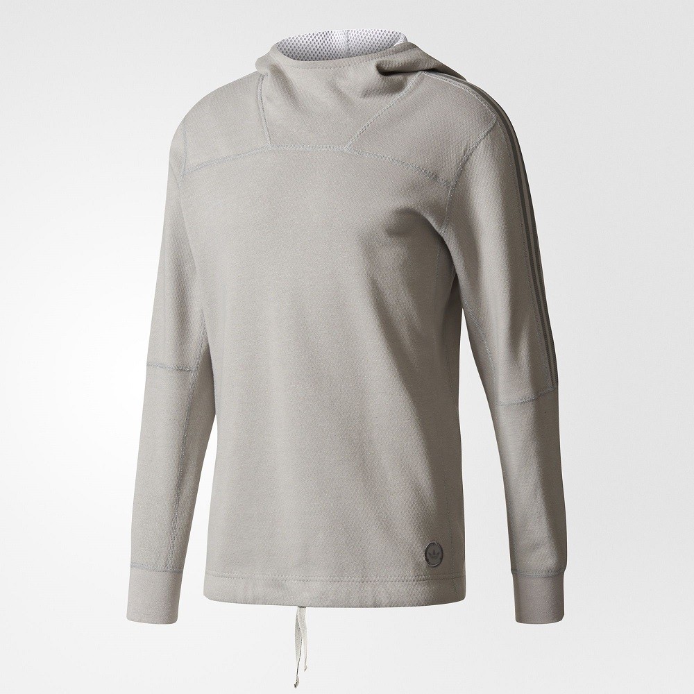 Adidas x Wings + Horns Men Bonded Linen Hoodie (gray / solid grey)