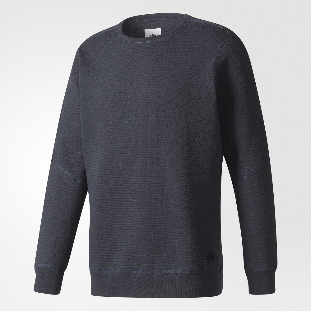 Adidas x Wings + Horns Men Cabin Fleece Crew Sweatshirt (gray / night grey)