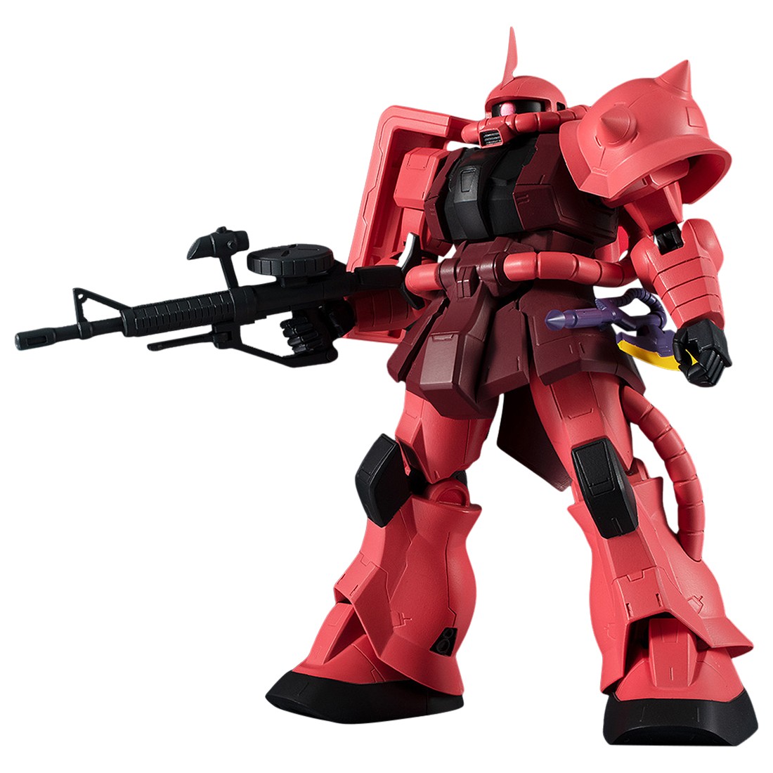 Bandai Gundam Universe Mobile Suit Gundam MS-06S Char's Zaku II Figure (pink)