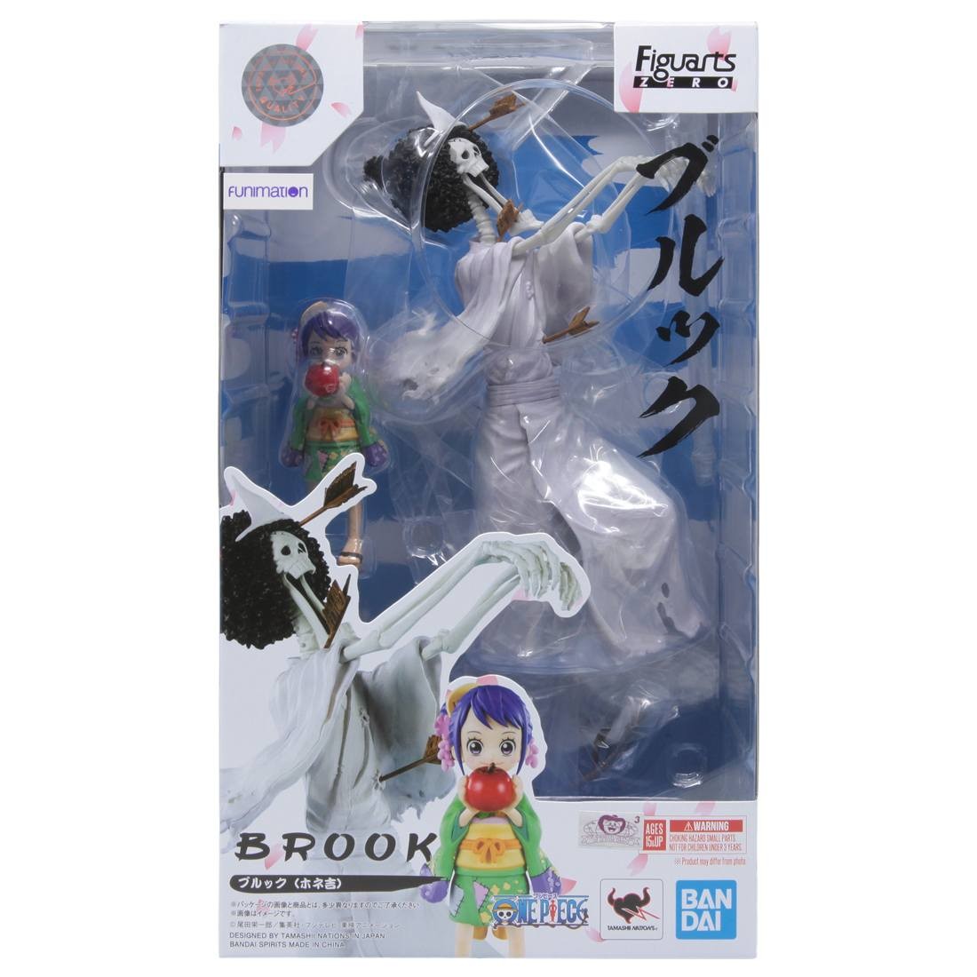 Bandai Figuarts Zero One Piece Brook Honekichi Figure (white)