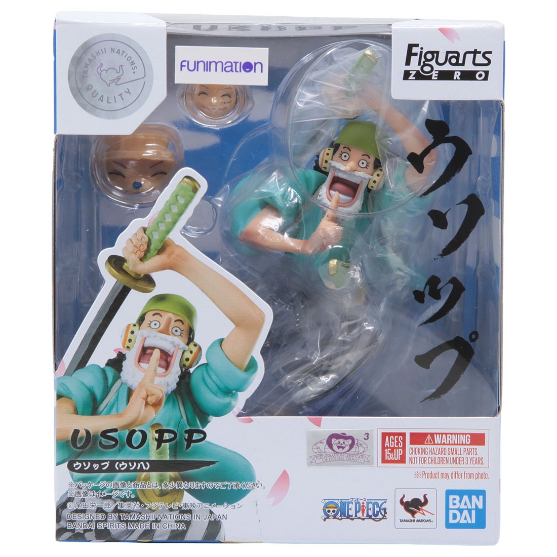 Bandai Figuarts Zero One Piece Usopp Usochachi Figure (teal)