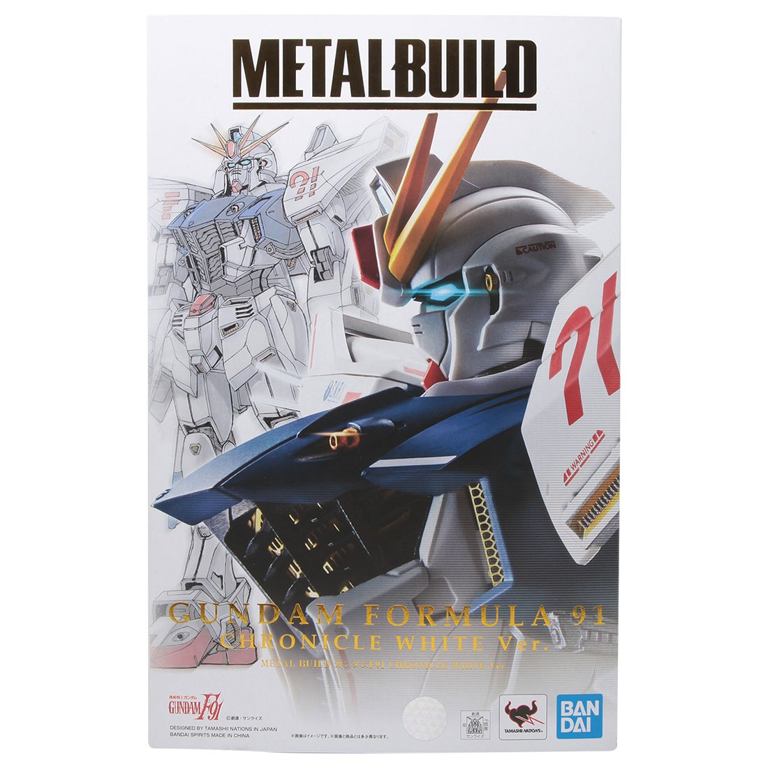 Bandai Metal Build Mobile Suit Gundam F91 Gundam Formula 91 Chronicle White Ver. Figure (white)