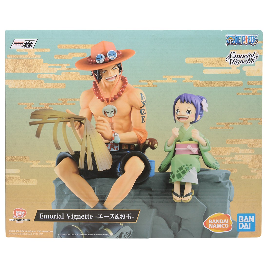 Bandai Ichibansho One Piece Emorial Vignette Ace And Otama Figure (tan)