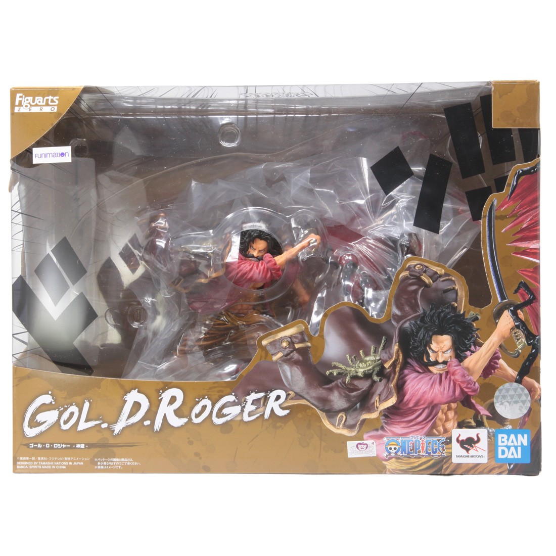 Bandai Figuarts Zero One Piece Gol D. Roger Kamusari Figure (red)