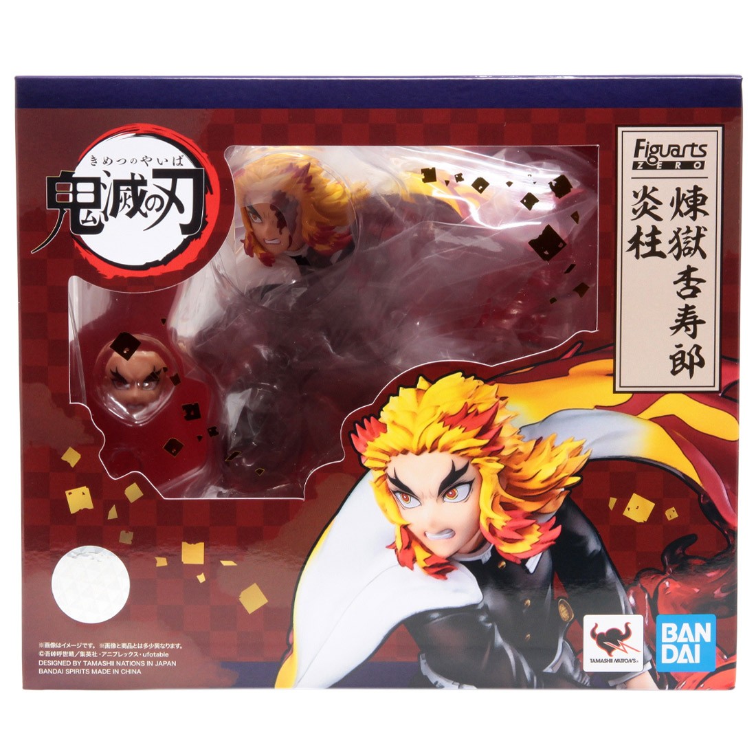 Bandai Figuarts Zero One Demon Slayer Kimetsu no Yaiba Kyojuro Rengoku Flame Hashira Figure (red)