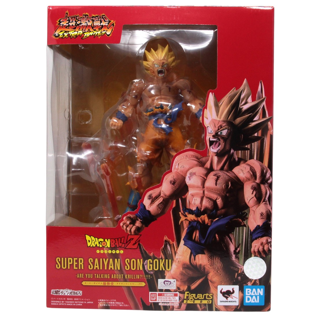 Bandai Figuarts Zero Dragon Ball Z Extra Battle Super Saiyan Son Goku Are You Talking About Krillin Figure (orange)