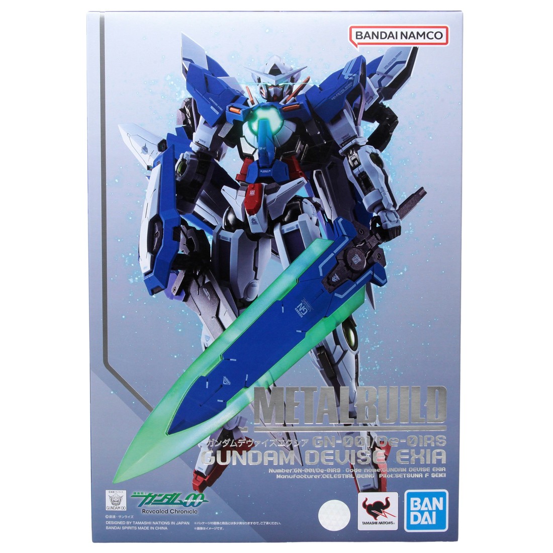 Bandai Metal Build Mobile Suit Gundam 00 Revealed Chronicle Gundam Devise Exia Figure (white)