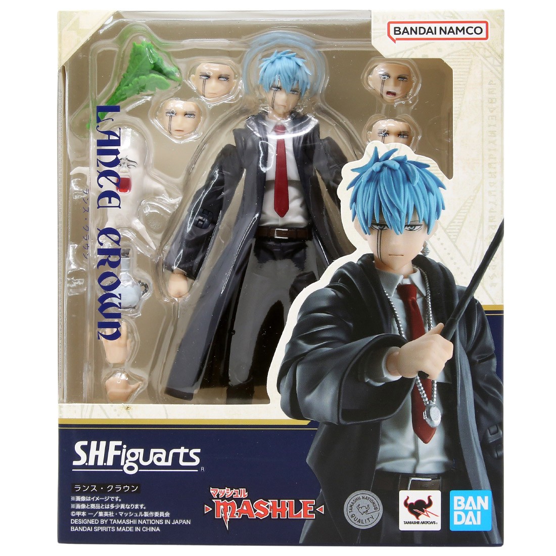 Bandai S.H.Figuarts Mashle Magic and Muscles Lance Crown Figure (black)