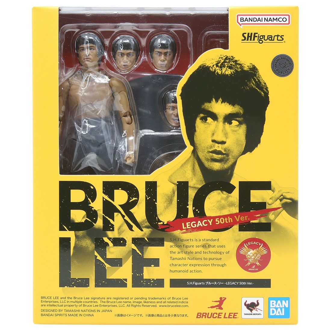Bandai S.H.Figuarts Bruce Lee LEGACY 50th Ver. Figure (black)