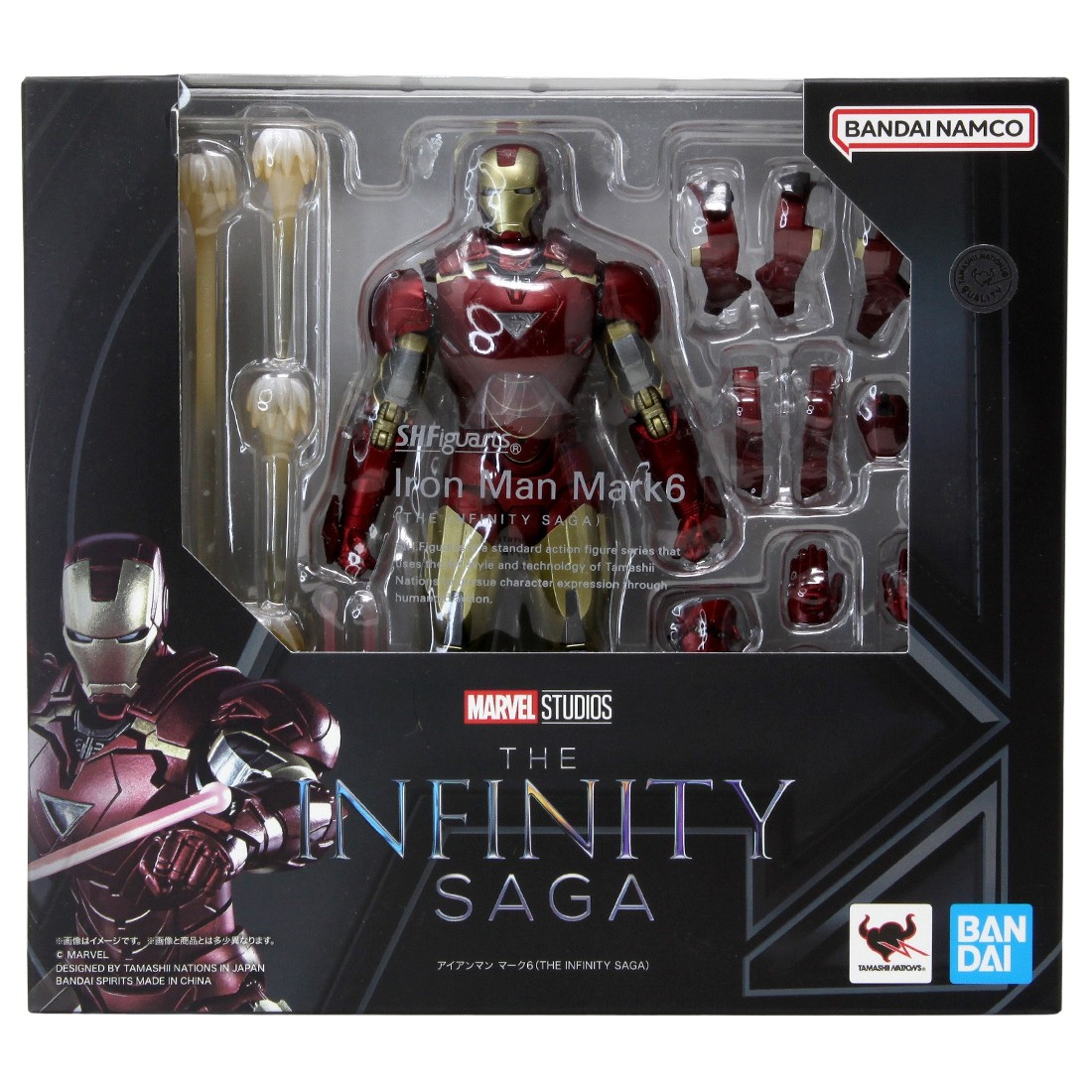 Bandai S.H.Figuarts Iron Man Mark 6 The Infinity Saga Figure (red)