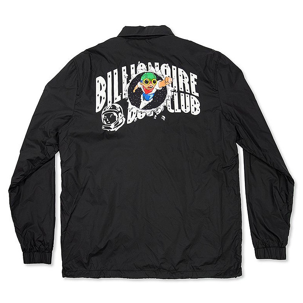 Billionaire Boys Club x Hebru Brantley Men Flyboy Coaches Jacket (black)