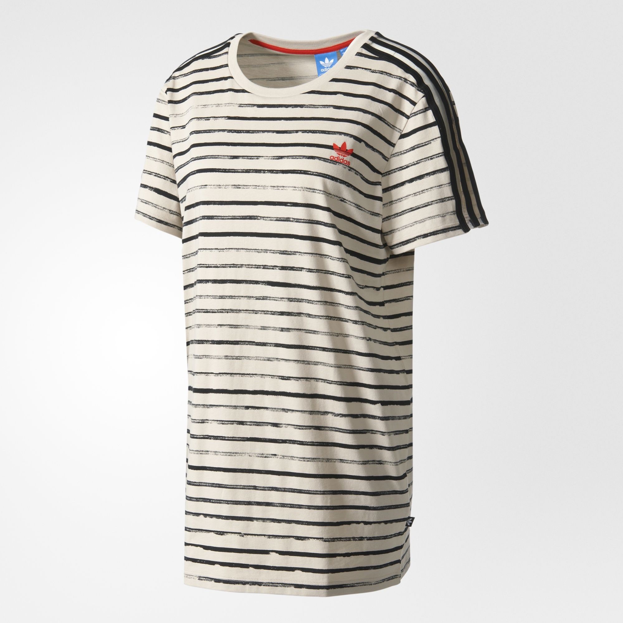 Adidas Women Sailor Stripes Tee (brown / clear brown / black)