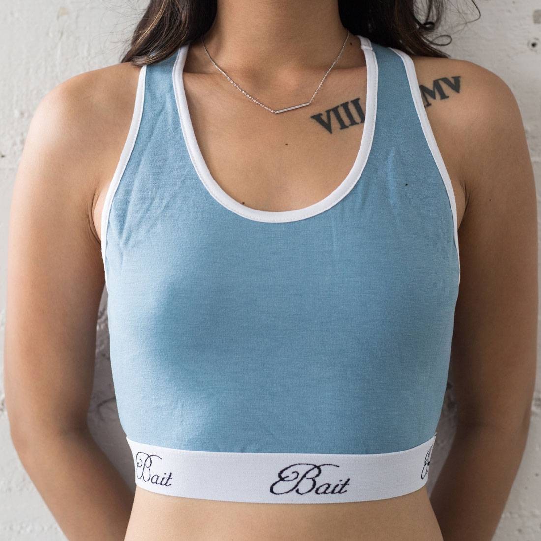 BAIT Women Athletic Crop Top - Made In LA (blue / baby blue)