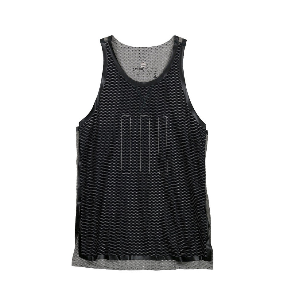 Adidas Consortium Day One Men Mesh Singlet (black / light brown)
