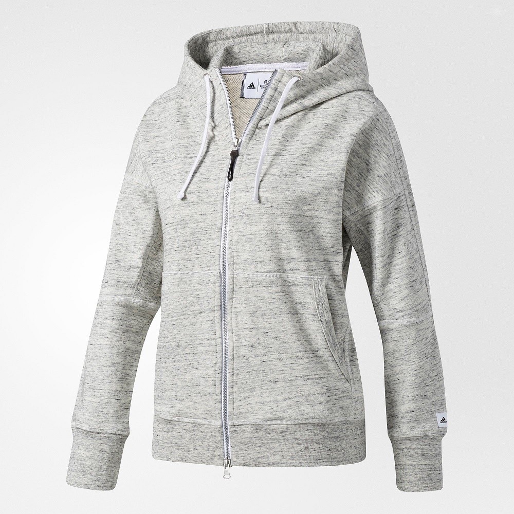 Adidas x Reigning Champ Women AARC FTFZ Hoodie (white / heather grey)