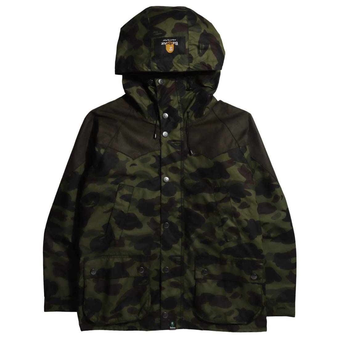Barbour x Bape Men Snowboard Bedale Wax Jacket (camo / bape camo)