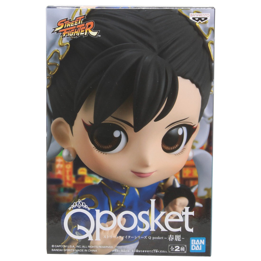 Banpresto Q Posket Street Fighter Series Chun-Li Figure - Ver. A (blue)