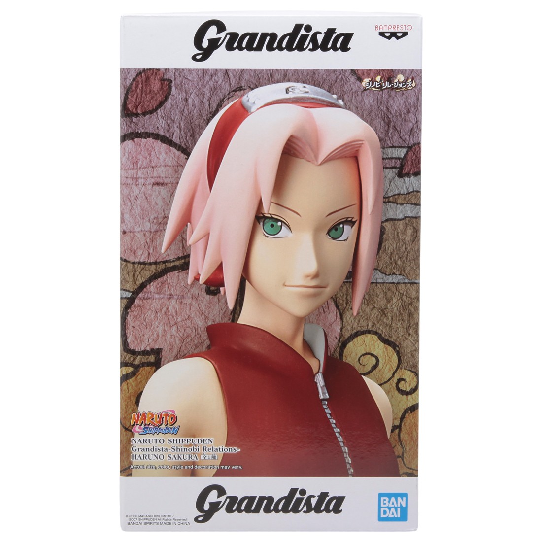Banpresto Naruto Shippuden Grandista Shinobi Relations Haruno Sakura Figure Re-run (pink)