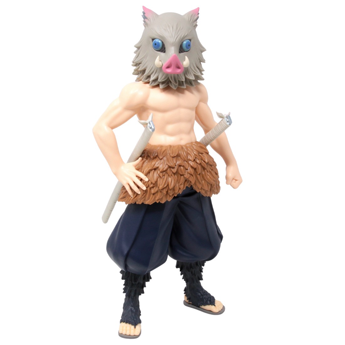 Banpresto Demon Slayer Kimetsu no Yaiba Grandista Inosuke Hashibira Figure (gray)