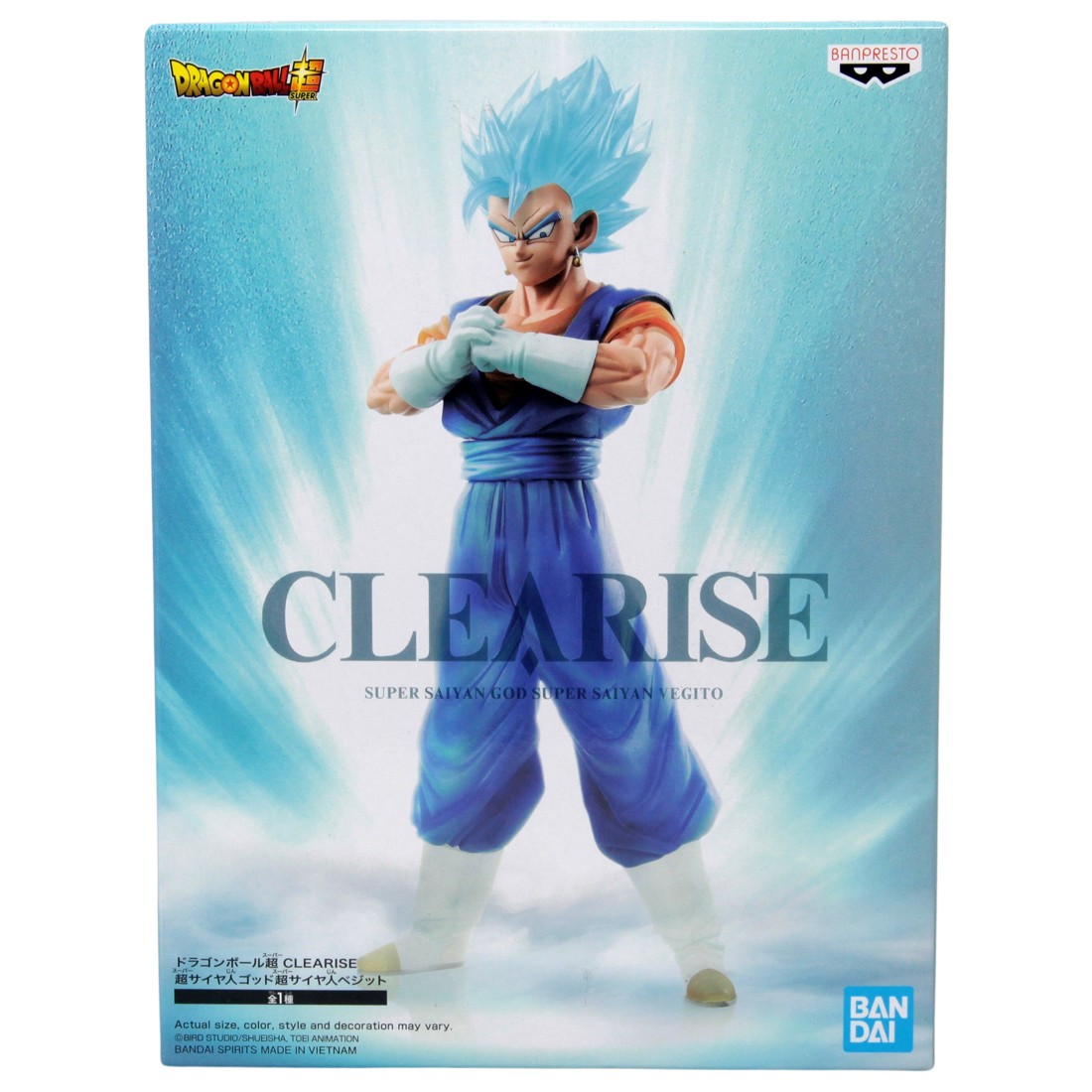 Banpresto Dragon Ball Super Clearise Super Saiyan God Super Saiyan Vegito Figure (blue)