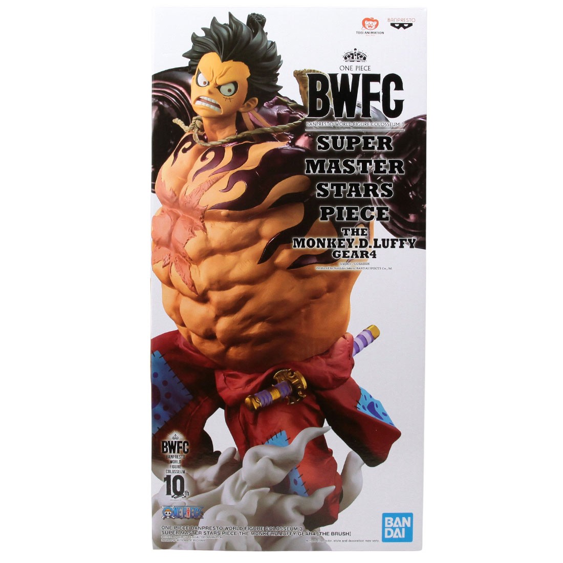 Banpresto One Piece Banpresto World Figure Colosseum 3 Super Master Stars Piece The Monkey D. Luffy Gear4 The Brush Figure (red)