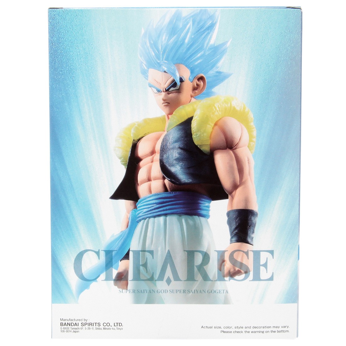 Banpresto Dragon Ball Super Clearise Super Saiyan God Super Saiyan Gogeta Figure (blue)