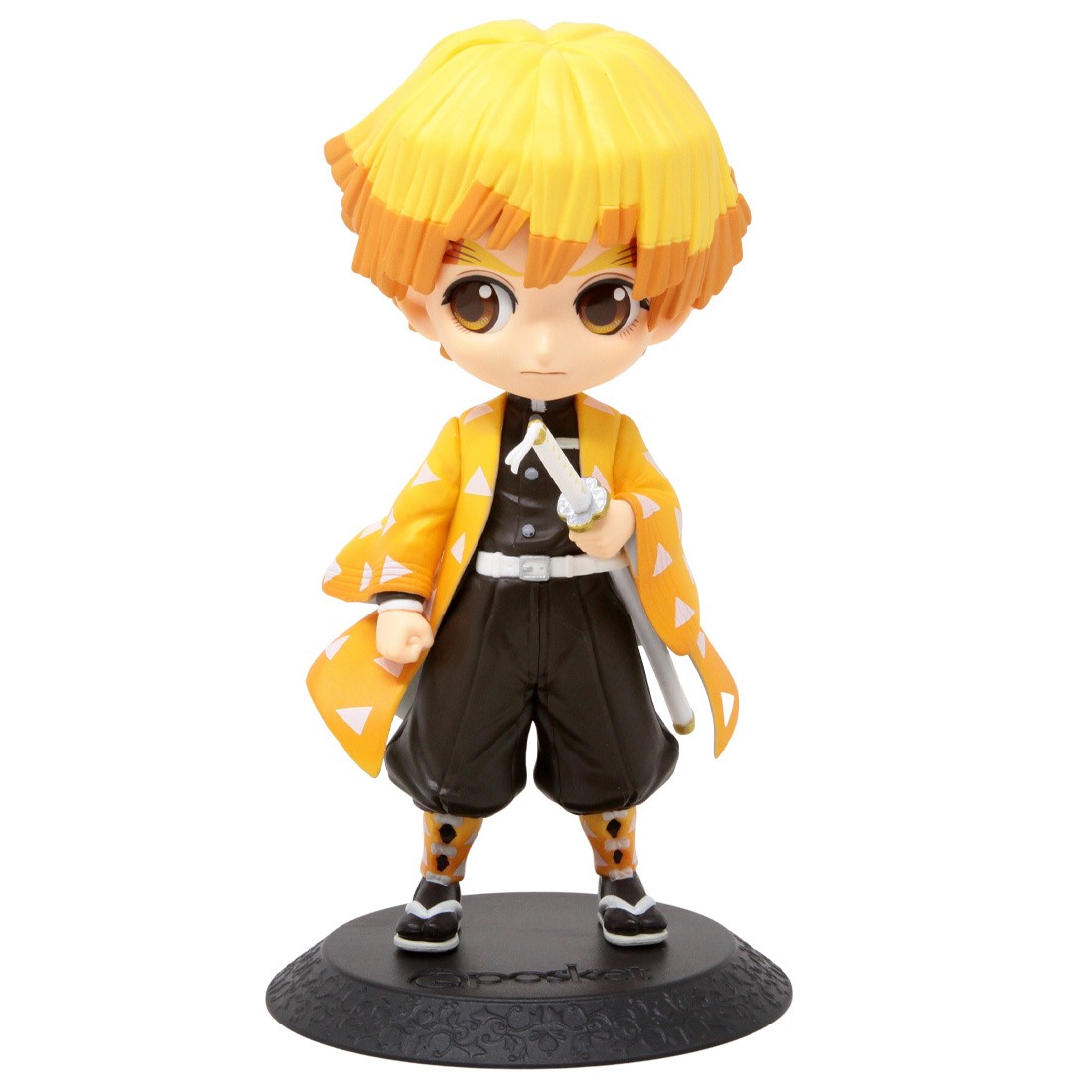 Banpresto Q Posket Demon Slayer Kimetsu no Yaiba Zenitsu Agatsuma II Ver. A Figure (orange)