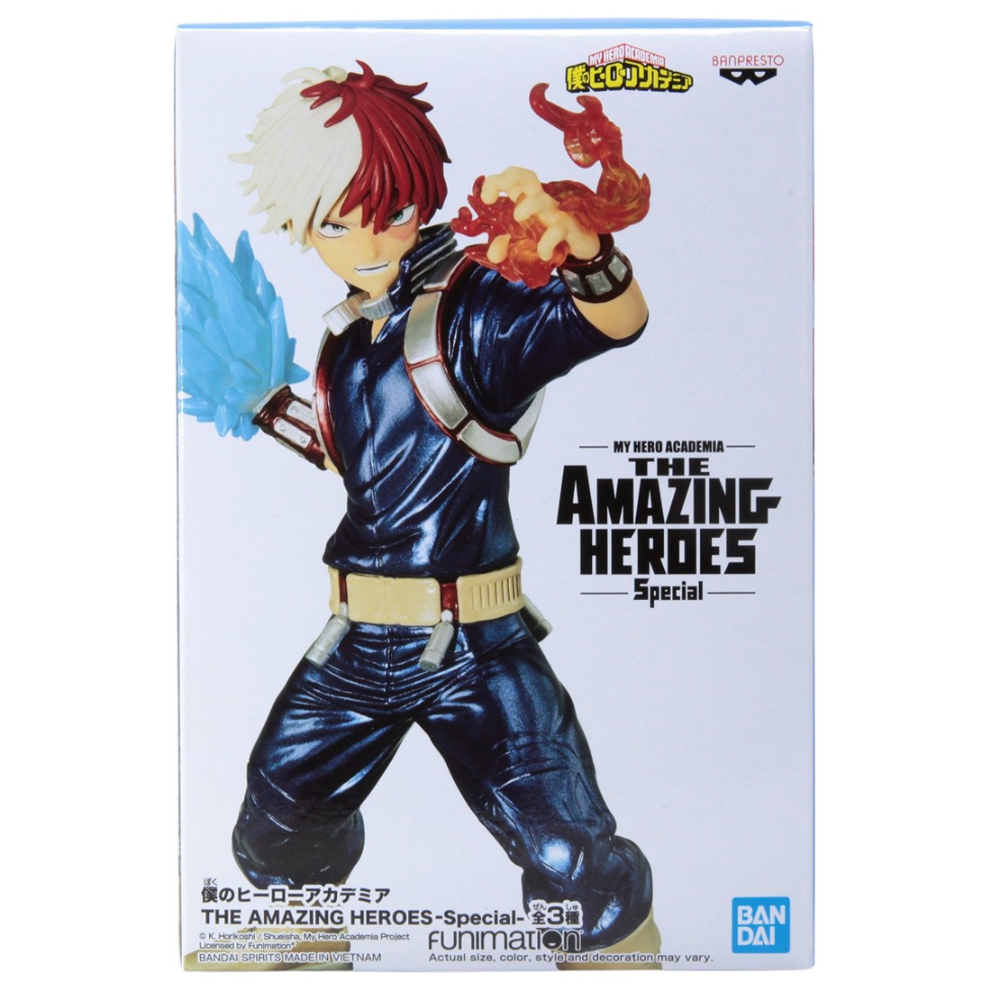 Banpresto My Hero Academia The Amazing Heroes Special Shoto Todoroki Figure (blue)