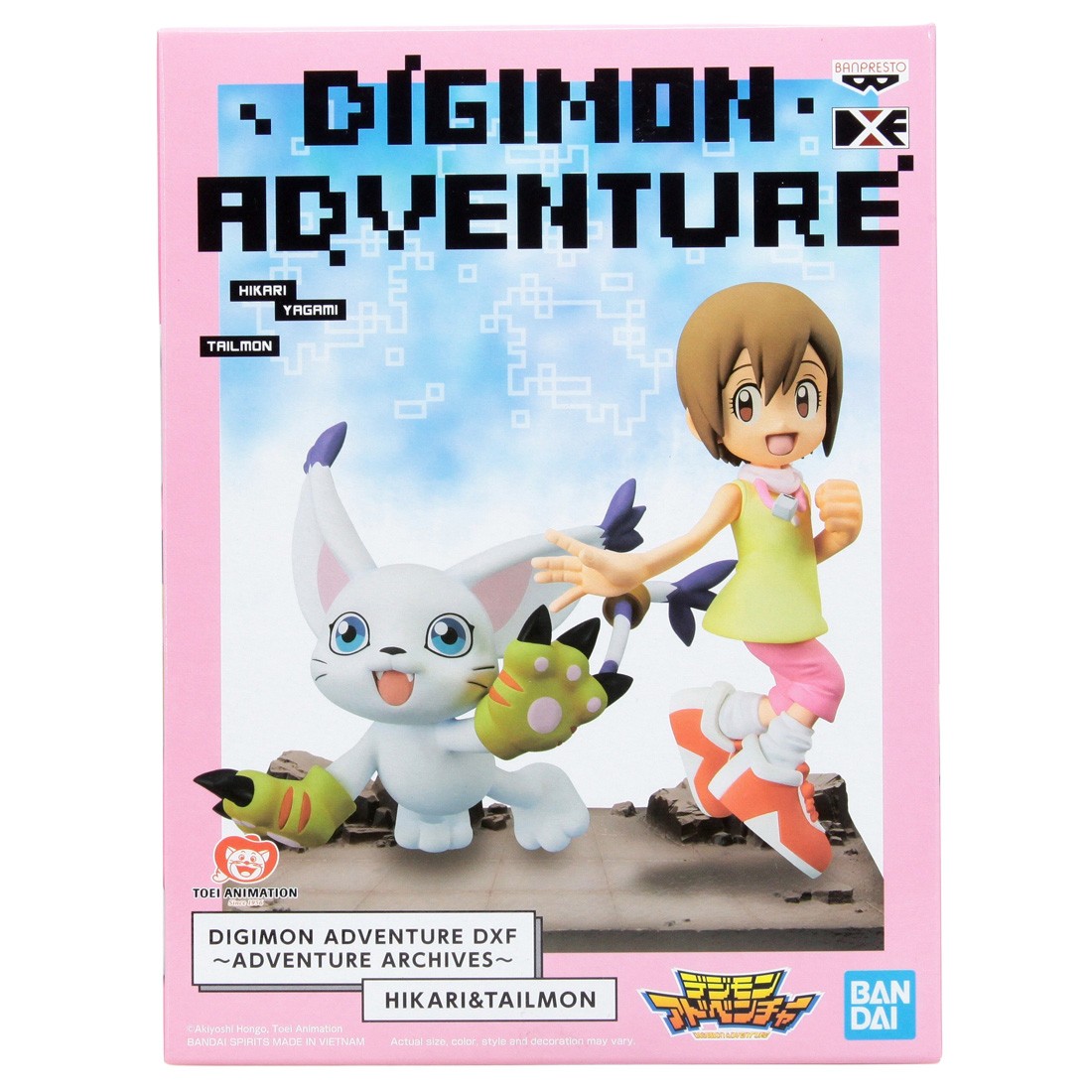 Banpresto DXF Digimon Adventure Adventure Archives Hikari And Tailmon Figure (yellow)