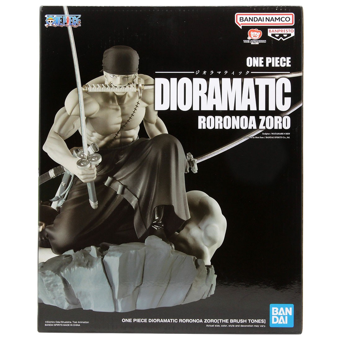 Banpresto One Piece Dioramatic Roronoa Zoro Brush Tones Figure (gray)