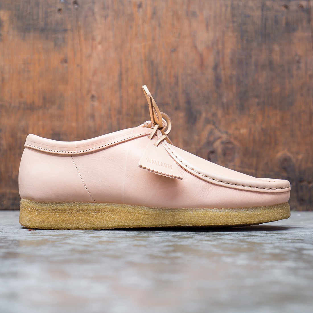 Clarks Men Wallabee Natural Veg Tan (brown)