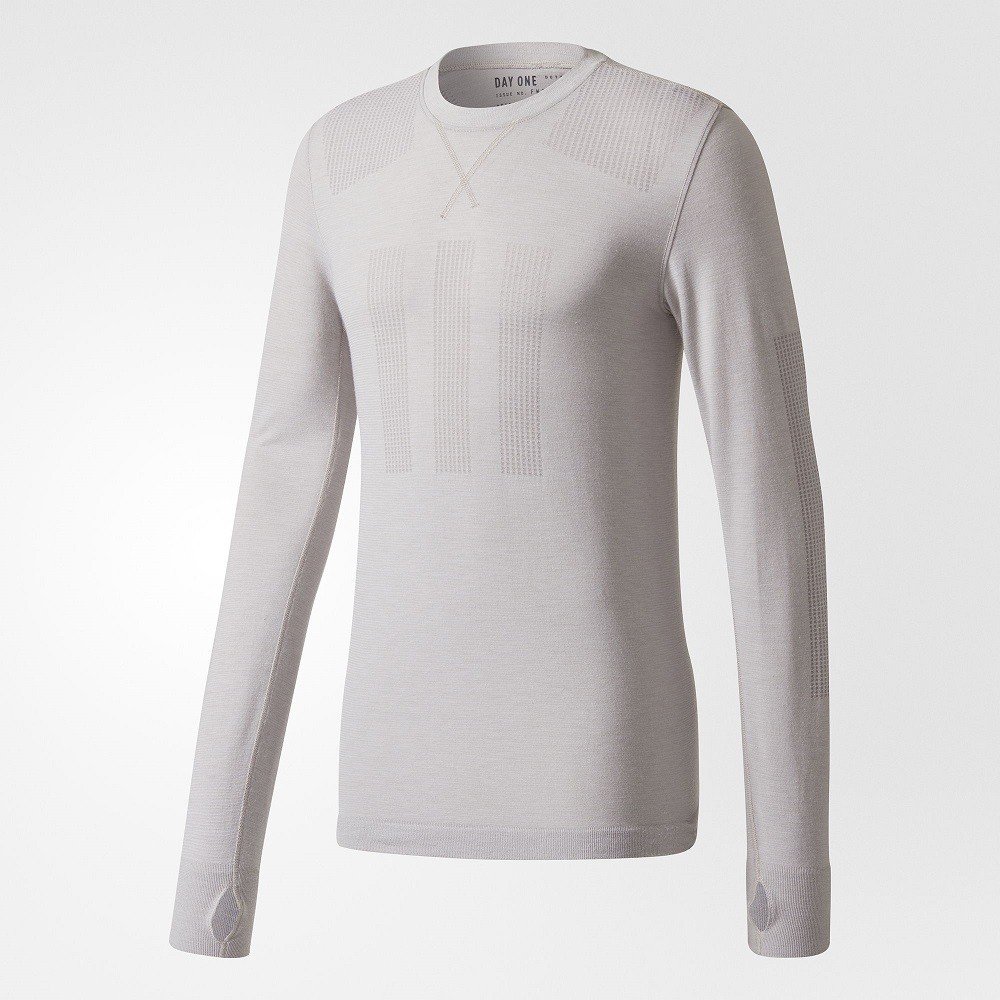 Adidas Day One Men Base Layer Merino Tee (gray / clear granite)