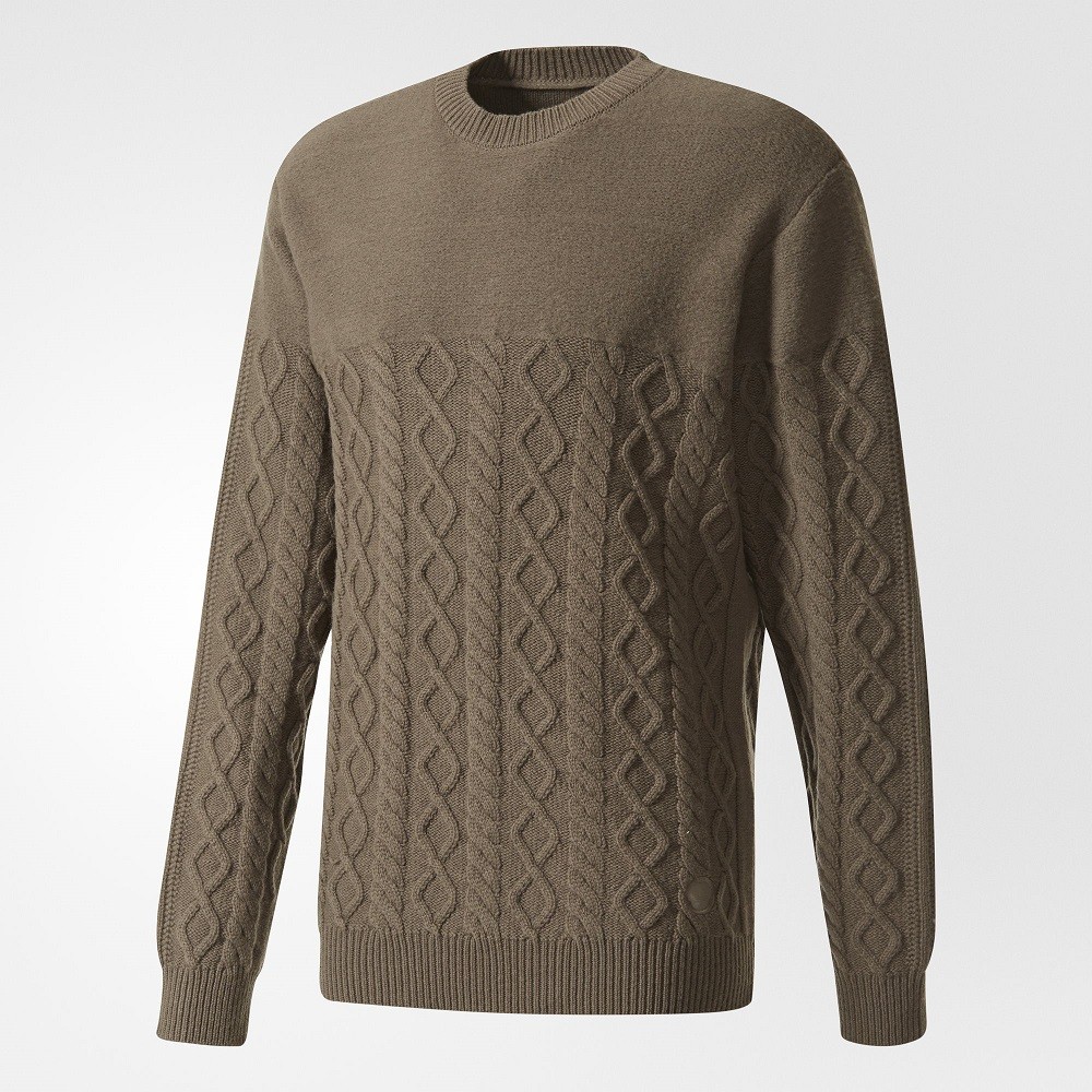 Adidas x Wings + Horns Men Felted Crew (brown / simple brown)