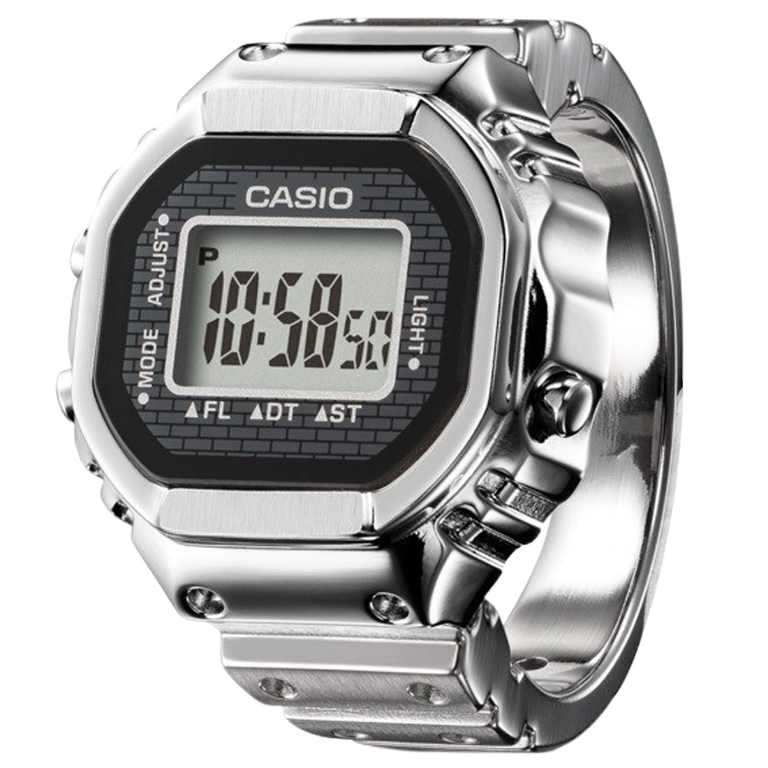 Casio Waches CRW001-1 Ring Watch (silver / black)