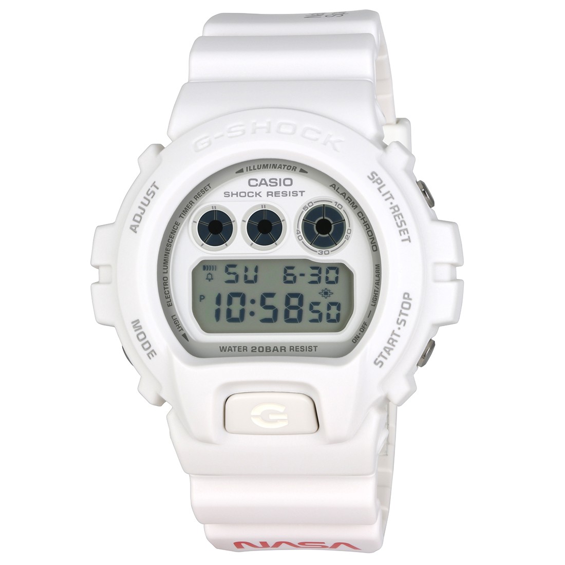 G-Shock Watches x NASA DW6900NASA237 Watch (white)