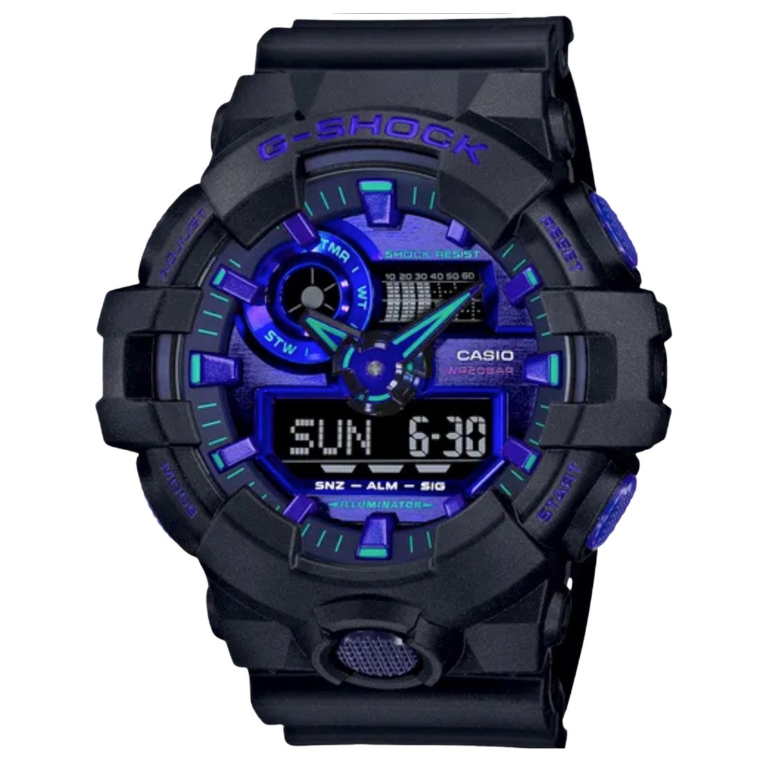 G-Shock Watches GA700VB-1A Watch (black / blue)