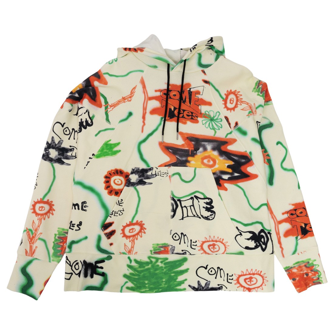Converse x Come Tees Men Floral Triangle Hoodie (beige / bone)