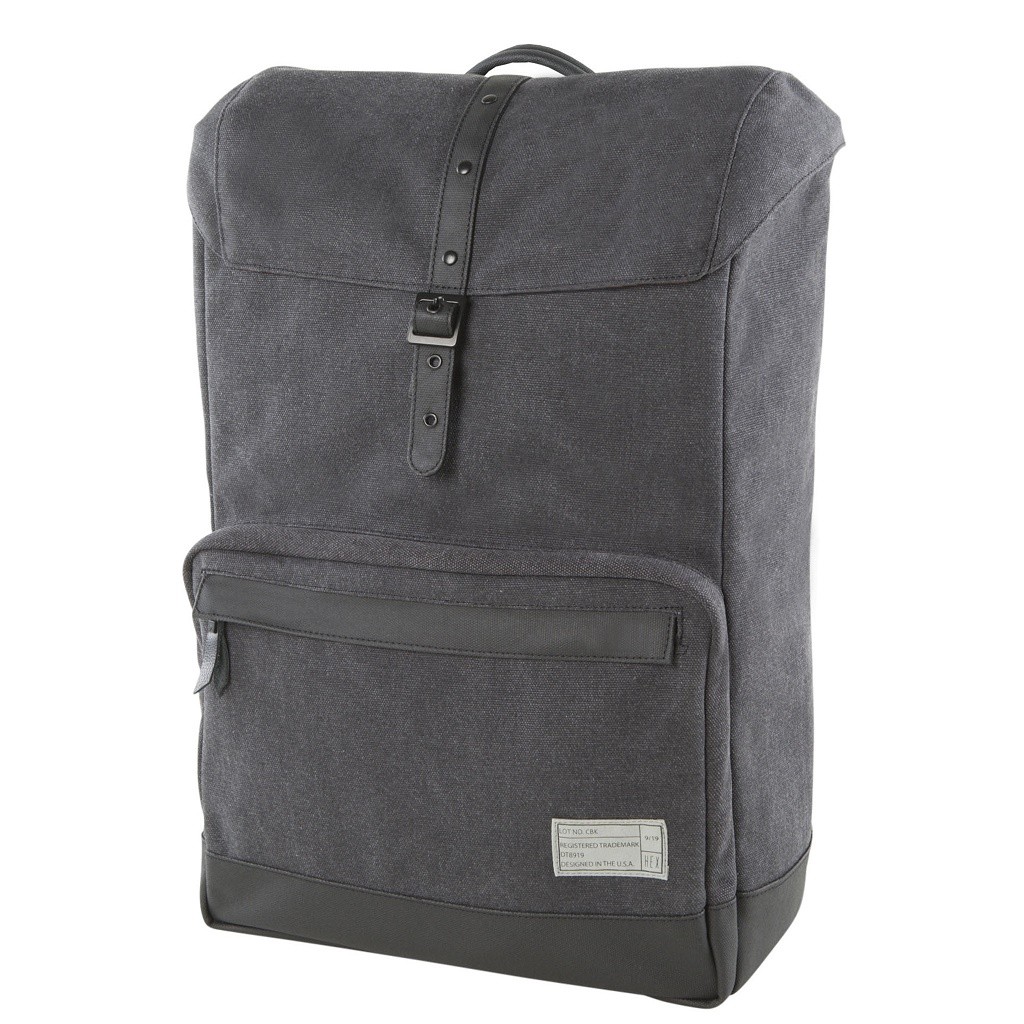 Hex Coast Backpack (gray / charcoal canvas)