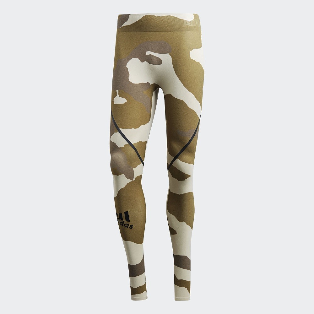 Adidas x Undefeated Men Alphaskin 360 1/1 Tights (tan / dune / tactile khaki / base khaki)