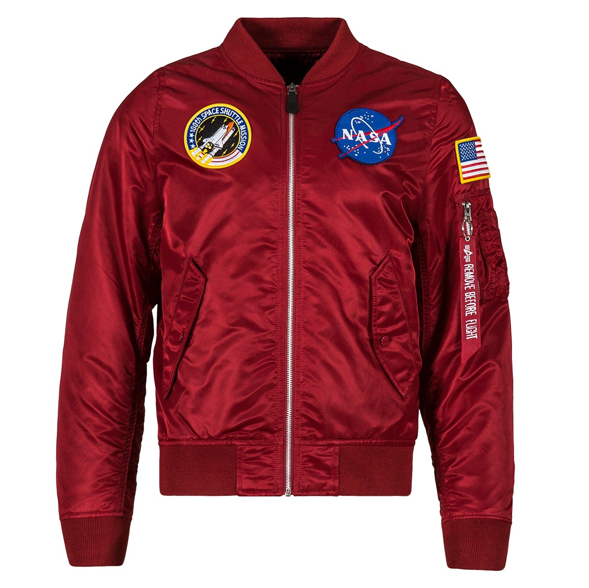 Alpha Industries Men L2B Nasa Jacket (red / commander)
