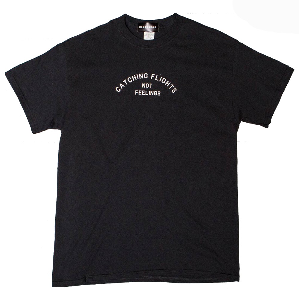 Dimepiece Women Catching Flights Not Feelings Tee (black)