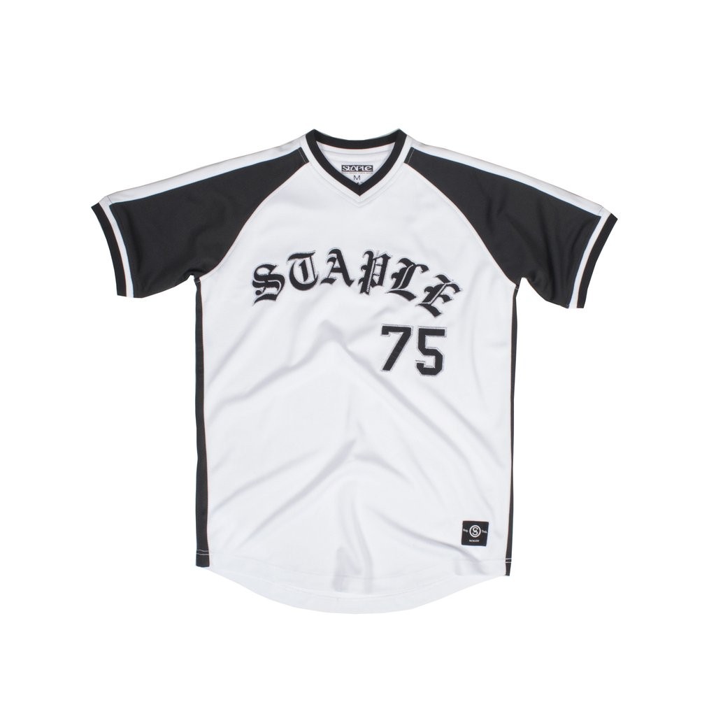 Staple Men Logo Baseball Tee (white)